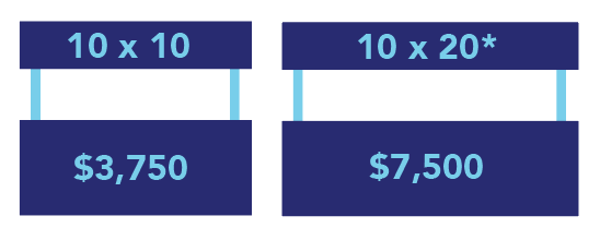 Premium Booth Sizes