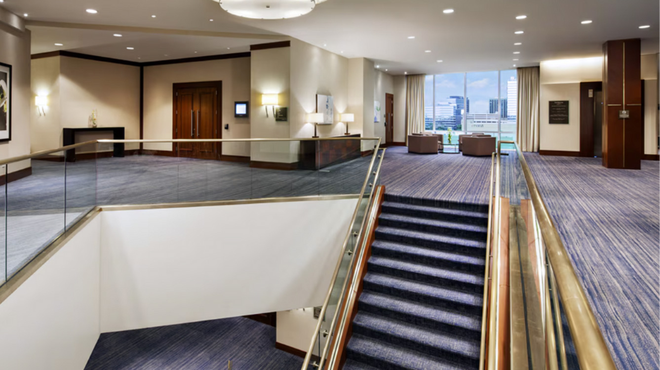 A picture of interior of the hotel event space