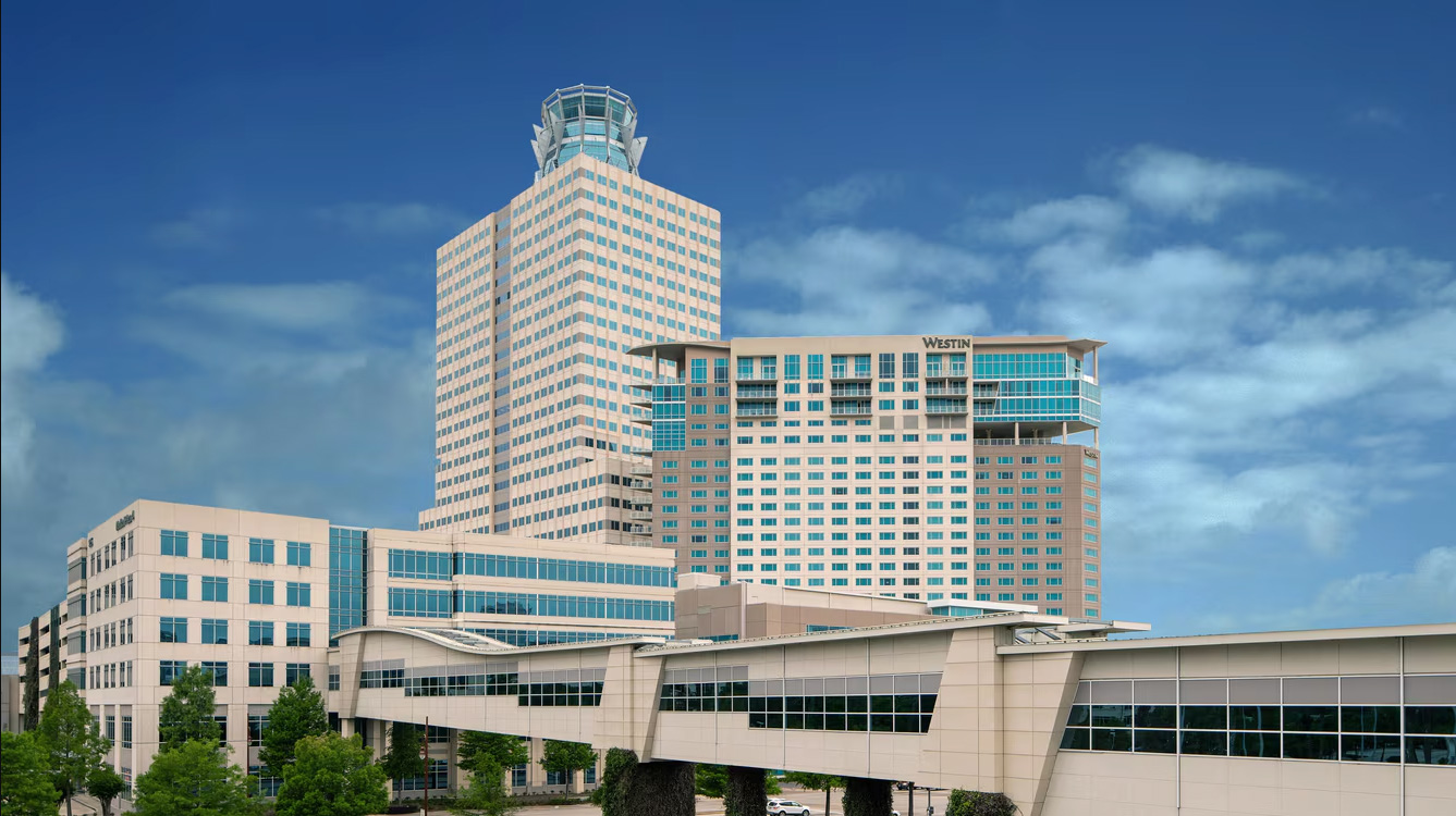 The exterior of the Westin Houston Memorial City Hotel in Houston