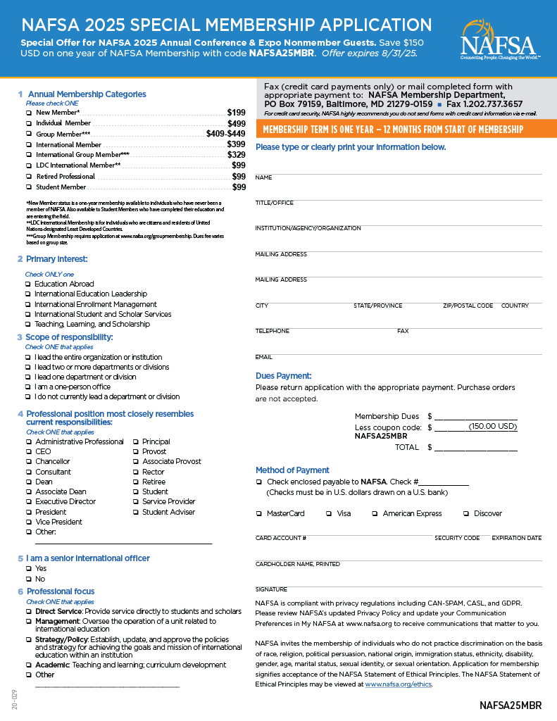 NAFSA Membership
